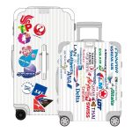 autocollants valise compagnies aériennes