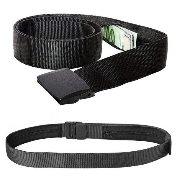 Ceinture Cache-Billets Antivol Noir