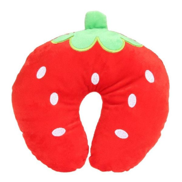 coussin de voyage fraise