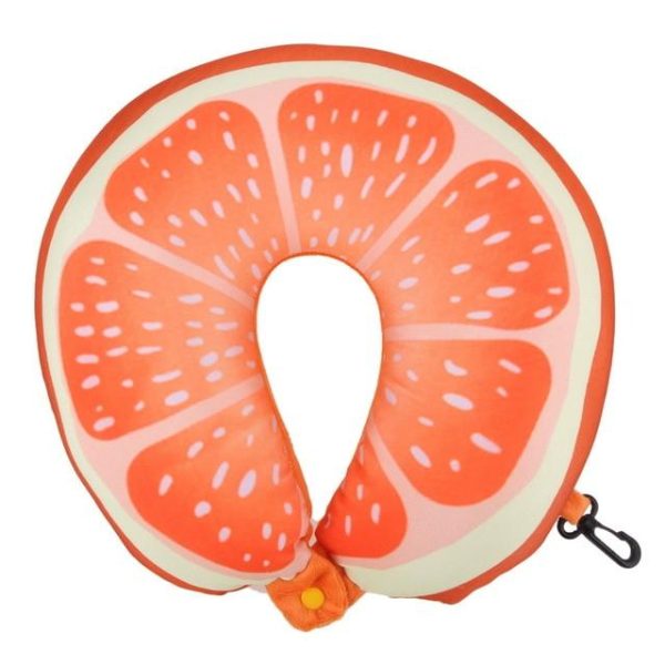 coussin de voyage orange