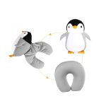 coussin convertible pingouin