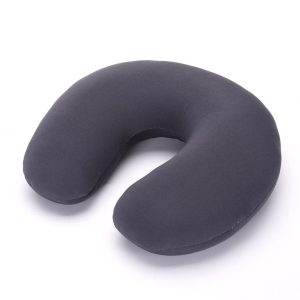 coussin de voyage microbilles gris