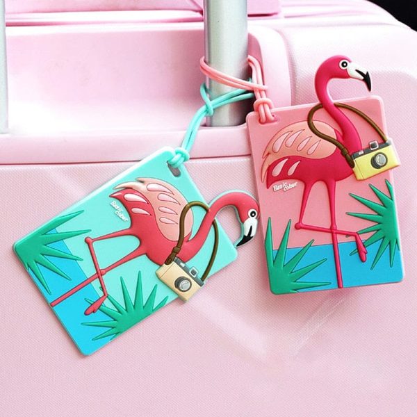 étiquette bagage Flamingo Globe-Trotter