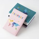 étui à passeport carte du monde