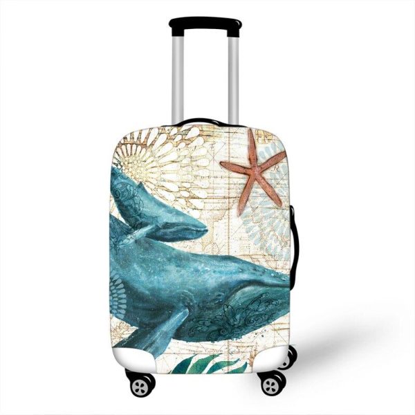 housse de valise motif baleine