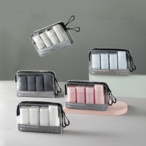 kit de voyage hygiène 5 flacons
