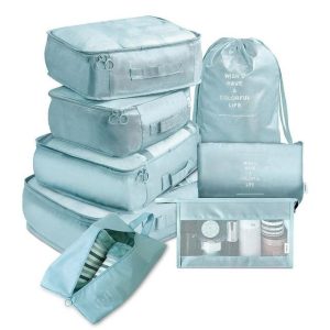 Organisateurs de Valise Colorful Life Bleu Ciel