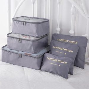 valise avec organisateurs gris