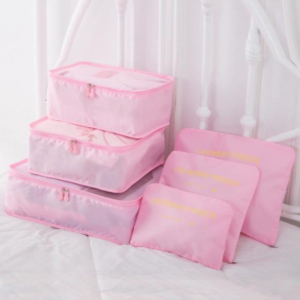 organisateurs de valise Laundry Pouch rose