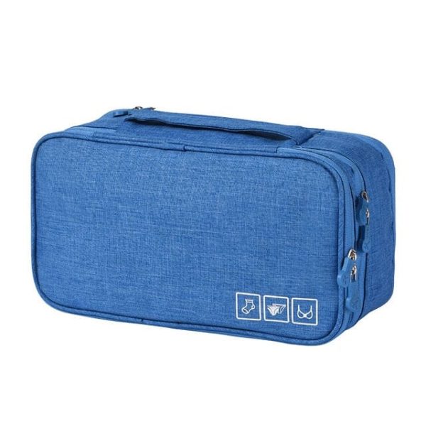 Pochette Sous-Vêtements de Voyage Bleue TravelBasics