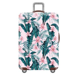Protège Valise Fleurs Roses élégant