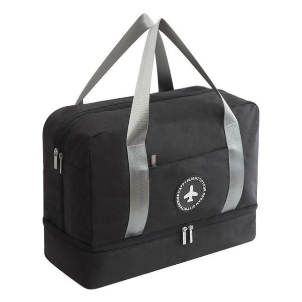 Sac de Voyage avec Compartiment Chaussures Happy Flight noir