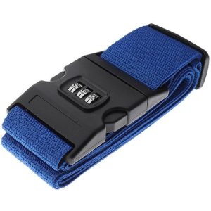 sangle valise SafeLock bleu marine