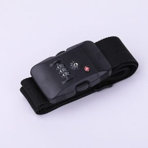 Sangle Valise TSA Code à 3 Chiffres Noire