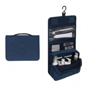 trousse de toilette à suspendre bleue marine