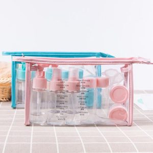 trousse toilette transparente kit avion