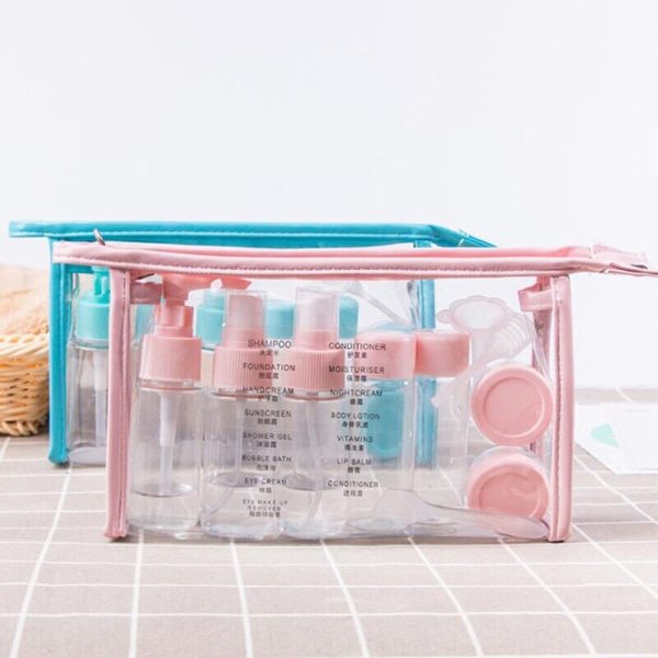 trousse toilette transparente kit avion