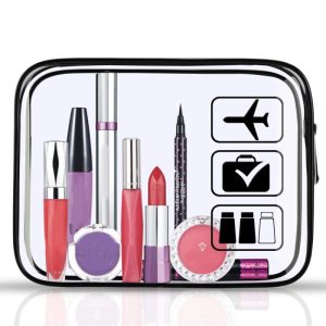 trousse transparente avion pratique