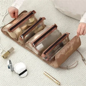 Trousse Maquillage 4 en 1 Détachable Grande Capacité Voyage