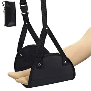 Repose-Pieds d'Avion Portable Réglable – Confort Optimal pour Tous vos Voyages